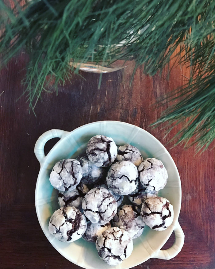 krakelerede chokolade cookies